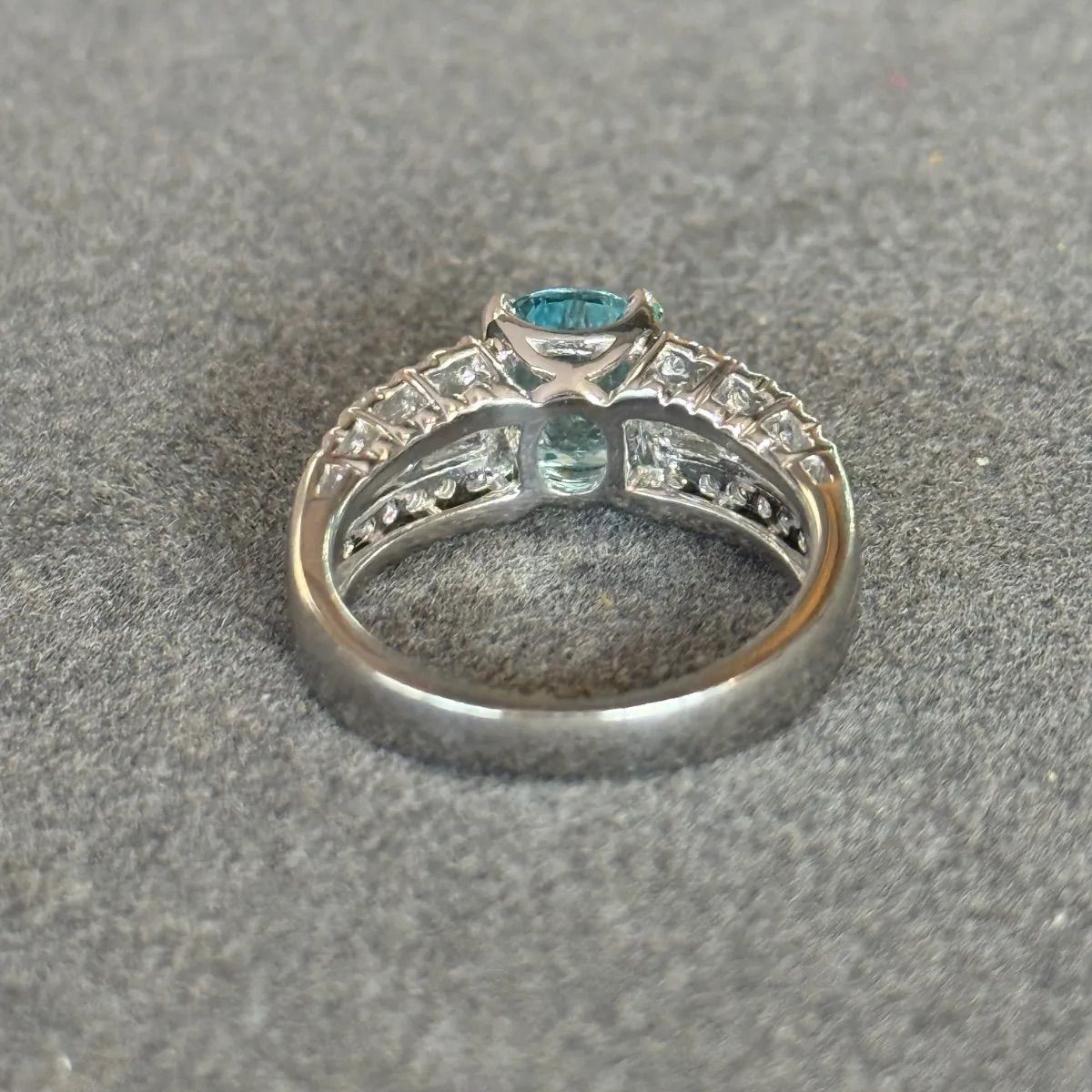 Pt900天然パライバトルマリン1.126ctダイヤ0.46ctリング - メルカリ