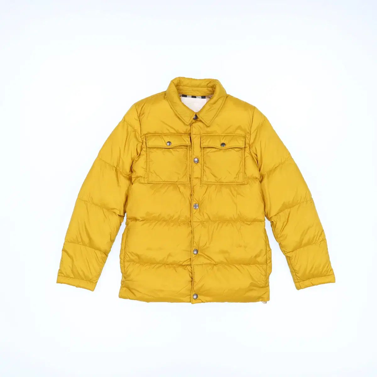14 Y バーバリー キッズ ダックダウン イエロー パファー ダウン N 6958