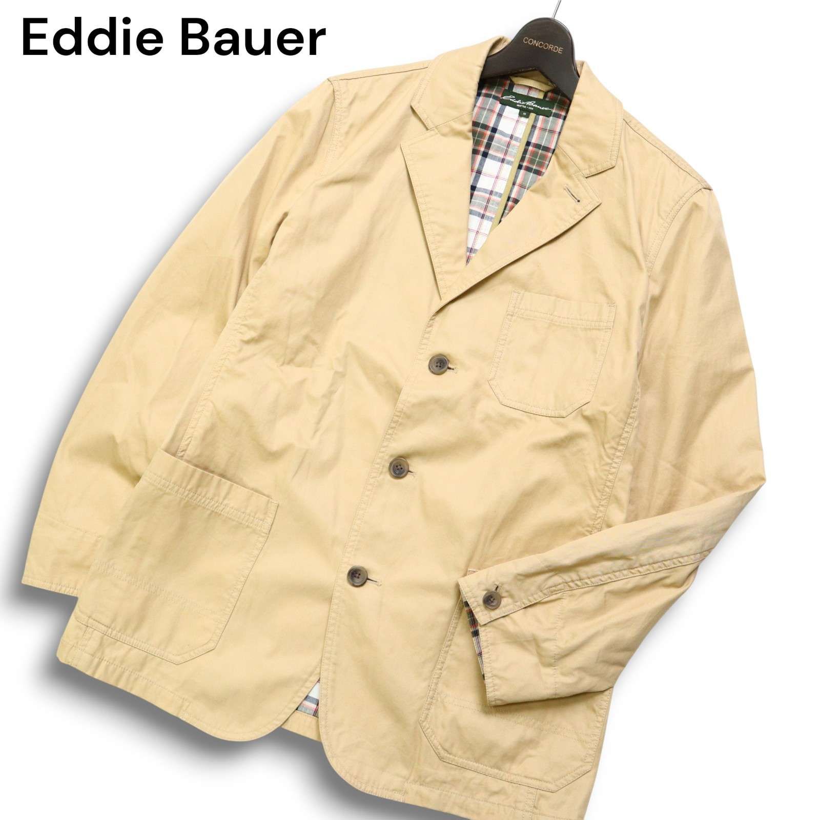 Eddie Bauer エディーバウアー 通年☆ 裏地チェック テーラード 