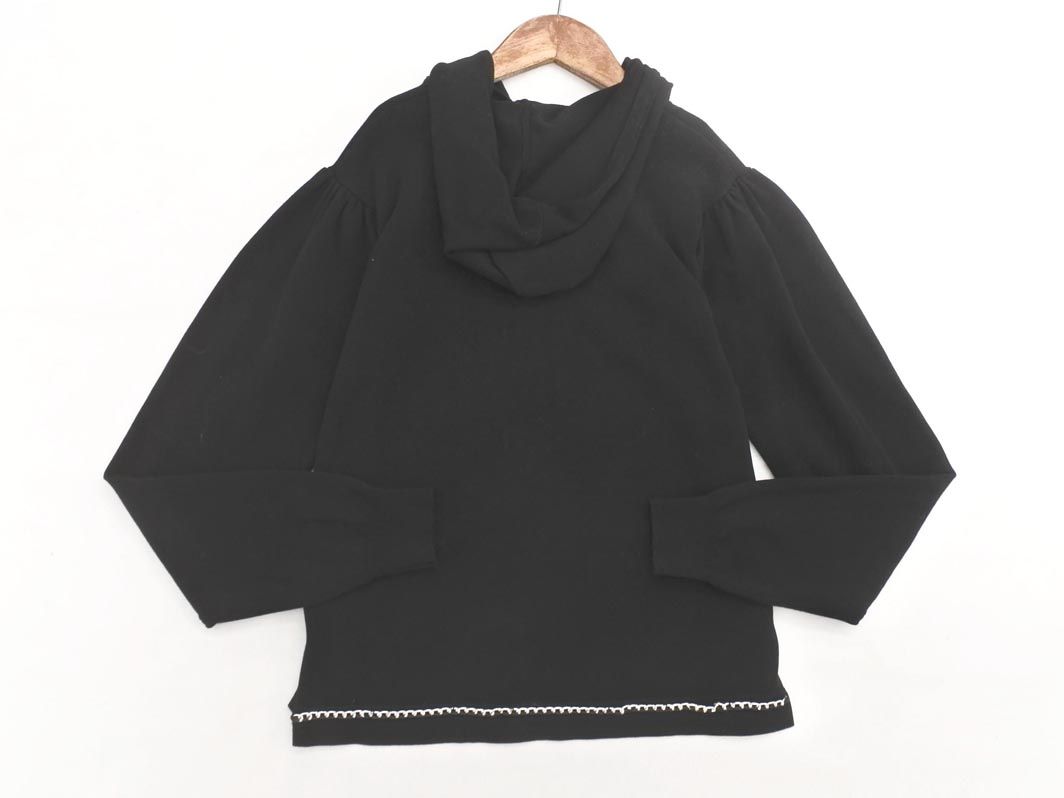 Chesty チェスティ チェーン ニット ジップアップ パーカー sizeF/黒