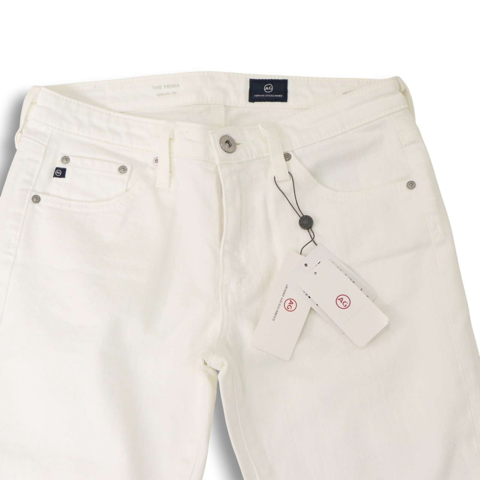 AG エージー THE PRIMA ストレッチ シガレット スキニー デニム パンツ ジーンズ Sz.27 レディース 白