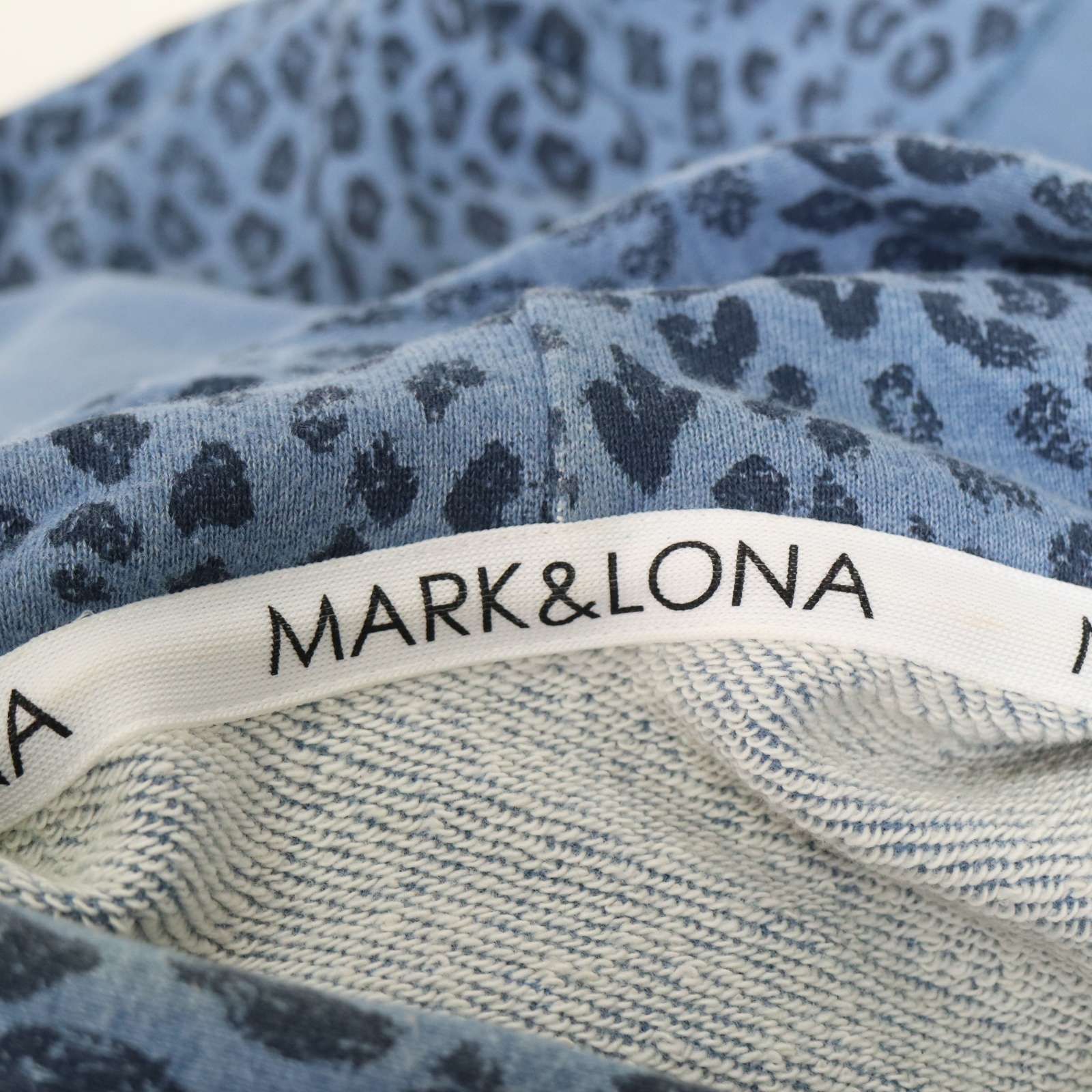 MARK&LONA マーク&ロナ 通年 レオパード♪ 切替 スウェット パーカー