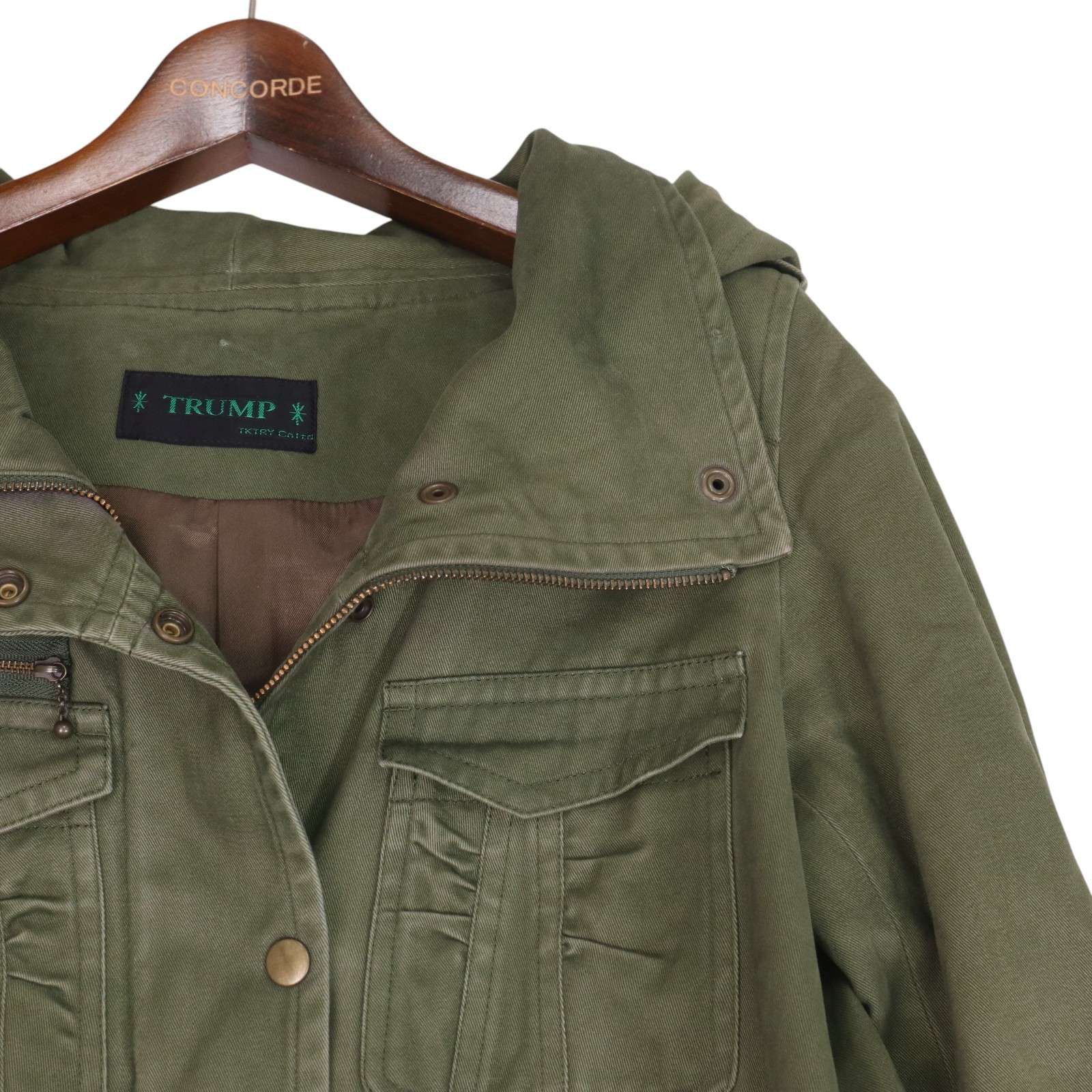 TRUMP トランプ 秋冬☆ 袖ボーダー モッズコート Sz.1 レディース 
