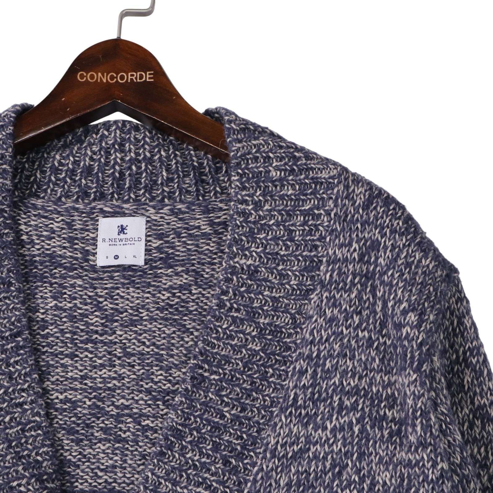 秋冬★ R.NEWBOLD ニット ジャケット S グレー アールニューボールド ポールスミス Paul Smith 送料無料 GOODHOOD ×  ポールスミス 秋冬 ウール100％☆ Vネック