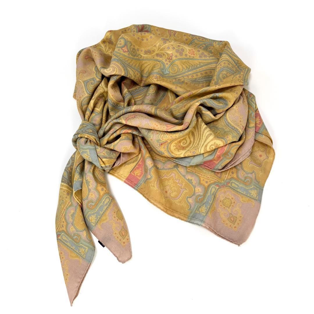 【希少/美品】エトロ ショール ストール ペイズリー ウール70/シルク30% 楽天市場】□新品□未使用□ ETRO エトロ ウール70％×シルク30