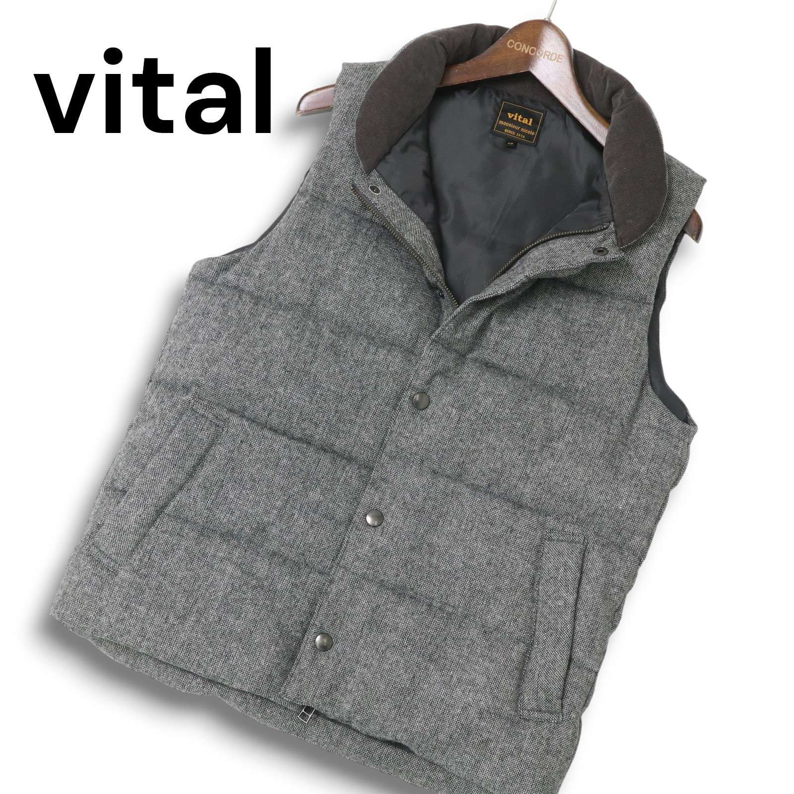 vital MONSIEUR NICOLE ムッシュ ニコル 秋冬 ウール☆ ツイード 