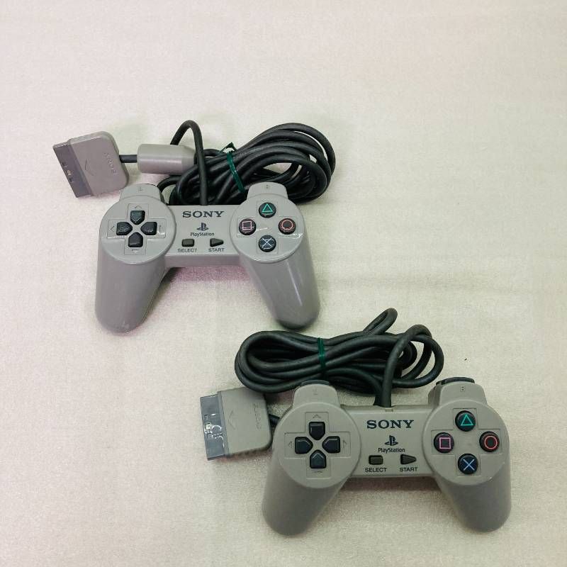 すぐ遊べる】【動作確認済み】 SONY PS1 本体 純正コントローラー2個