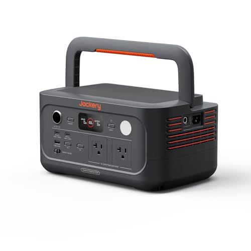 Jackery ジャクリ ポータブル電源 500 New 512Wh リン酸鉄 長寿命 定格出力500W 瞬間最大1000W コンパクト 1.3時間でフル充電 UPS機能 純正弦波 AC100V 50Hz 60Hz対応 車中泊 家庭用 蓄電池 停電対策ma
