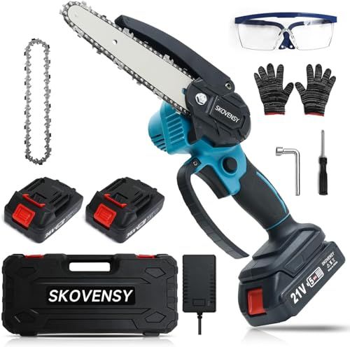 チェーンソー 充電式 ブラシレスモーター 充電式ハンディ2つのバッテリー 電動ノコギリ ンソー ポータブル ミニ 小型チェーンソー 電動のこぎり 日本語取扱説明書 2セットのガイドバーとチェーンmp df42a6ed