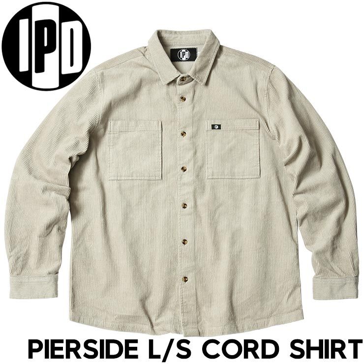 IPD アイピーディー PIERSIDE L S CORD SHIRT 長袖シャツ コーデュロイシャツ MWVC2402PSD HAZ 日本代理店