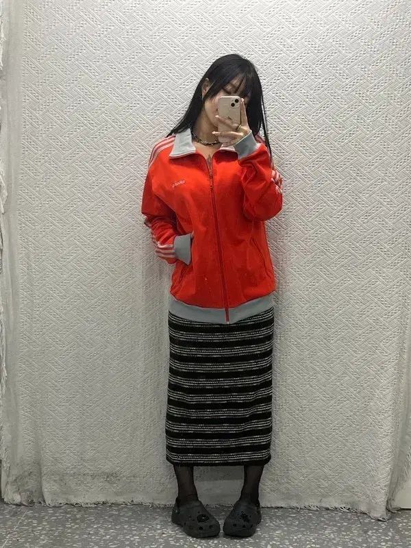 アディダス BECKENBAUER ベッケンバウアー スカーレット グレー トラックジャージ ジャージ 110 C06446