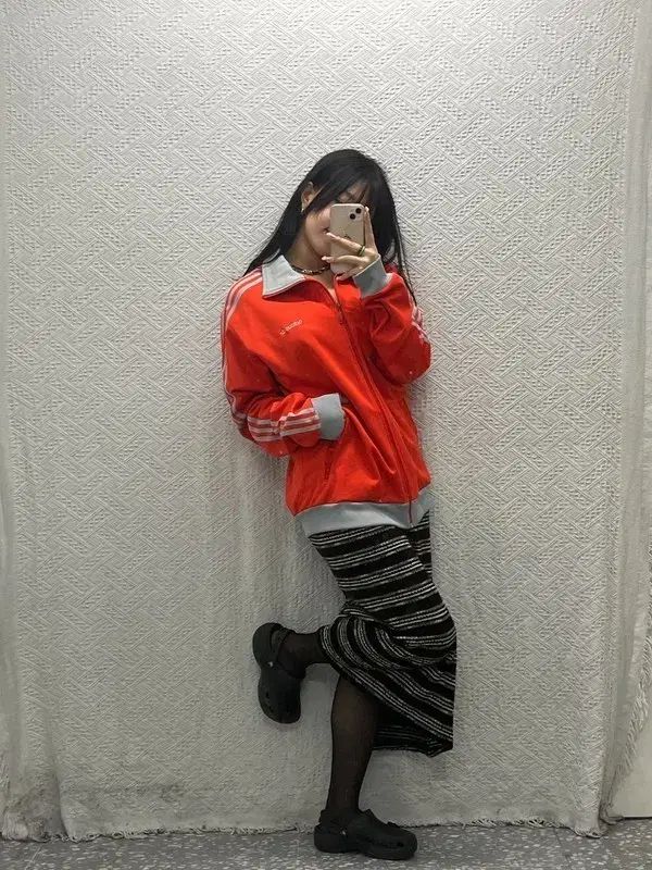 アディダス BECKENBAUER ベッケンバウアー スカーレット グレー トラックジャージ ジャージ 110 C06446