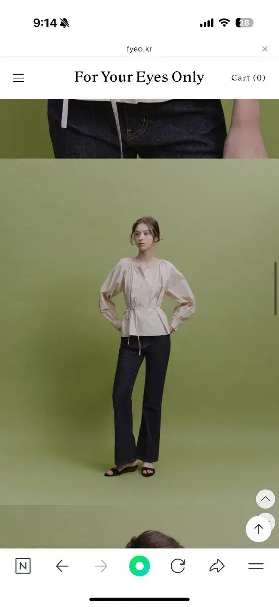  FyeoUアイズオンリー Fyeo 瀬名 シャーリング コットン ブラウス ピンク 長袖 シャツ ブラウス