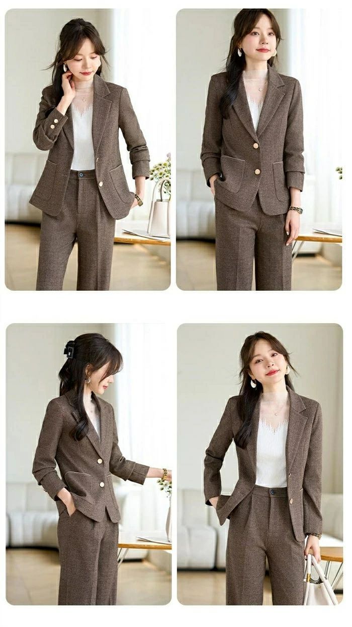  スーツ レディース パンツスーツ 大きいサイズ フォーマル ママスーツ 入学式 入園式 卒業式 ママ ビジネス セットアップ 2点セット パンツ 長袖 ニット セーター