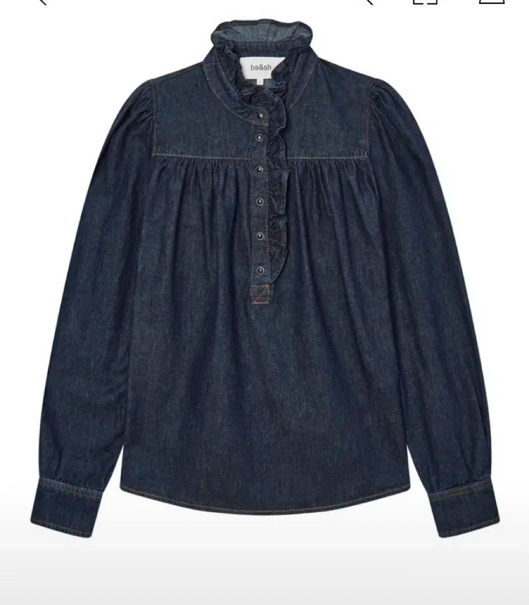 バ＆シ ba-sh デニム シャツ ブラウス