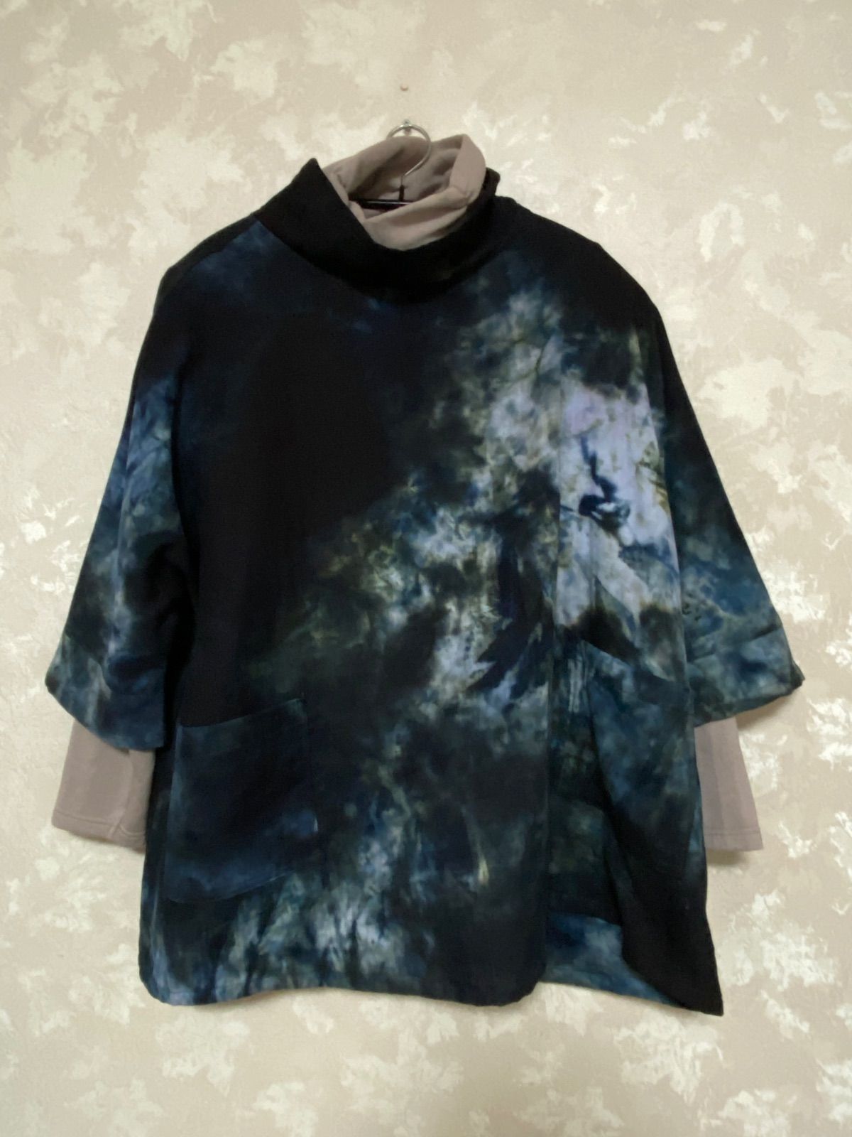 黒 ぶっかけ染め