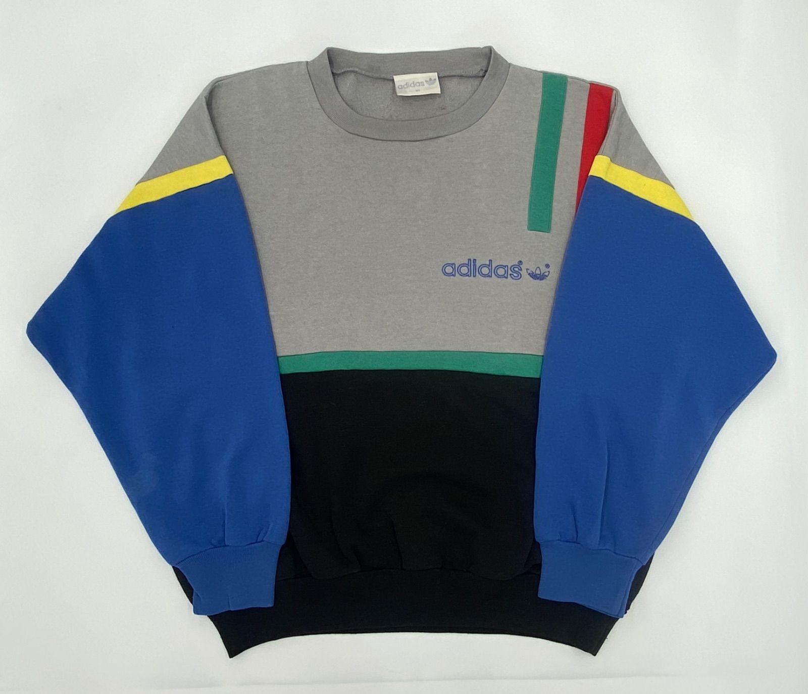 adidas アディダス 銀タグ 80s ブロックカラー スウェット トレーナー