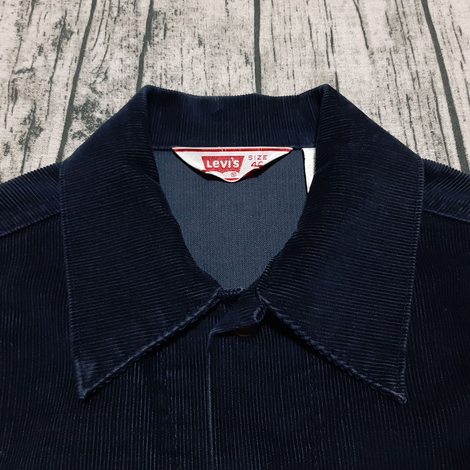 size 40】70s Levi's 70505-1517 コーデュロイ ジャケット ネイビー 紺
