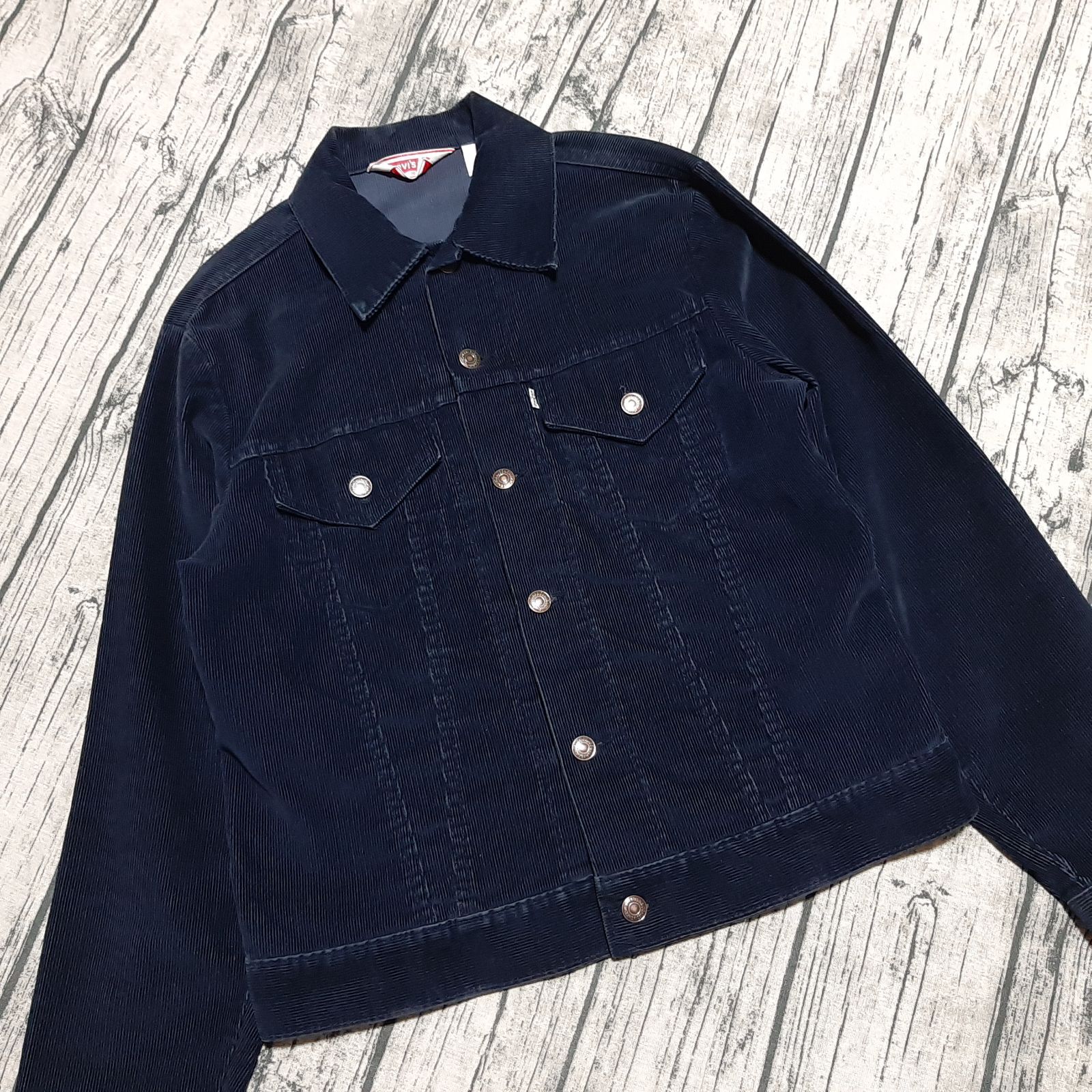 size 40】70s Levi's 70505-1517 コーデュロイ ジャケット ネイビー 紺