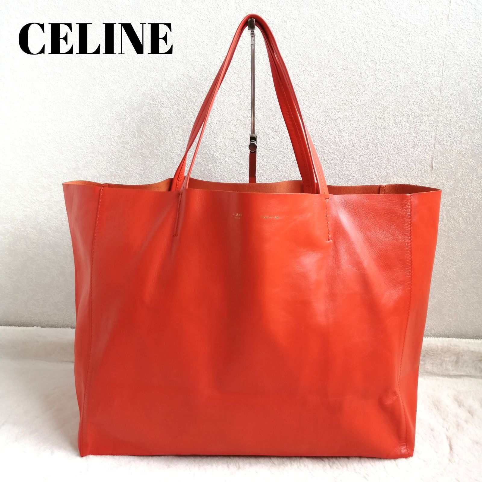 CELINE セリーヌ ホリゾンタルカバー トートバッグ バイカラー A4可