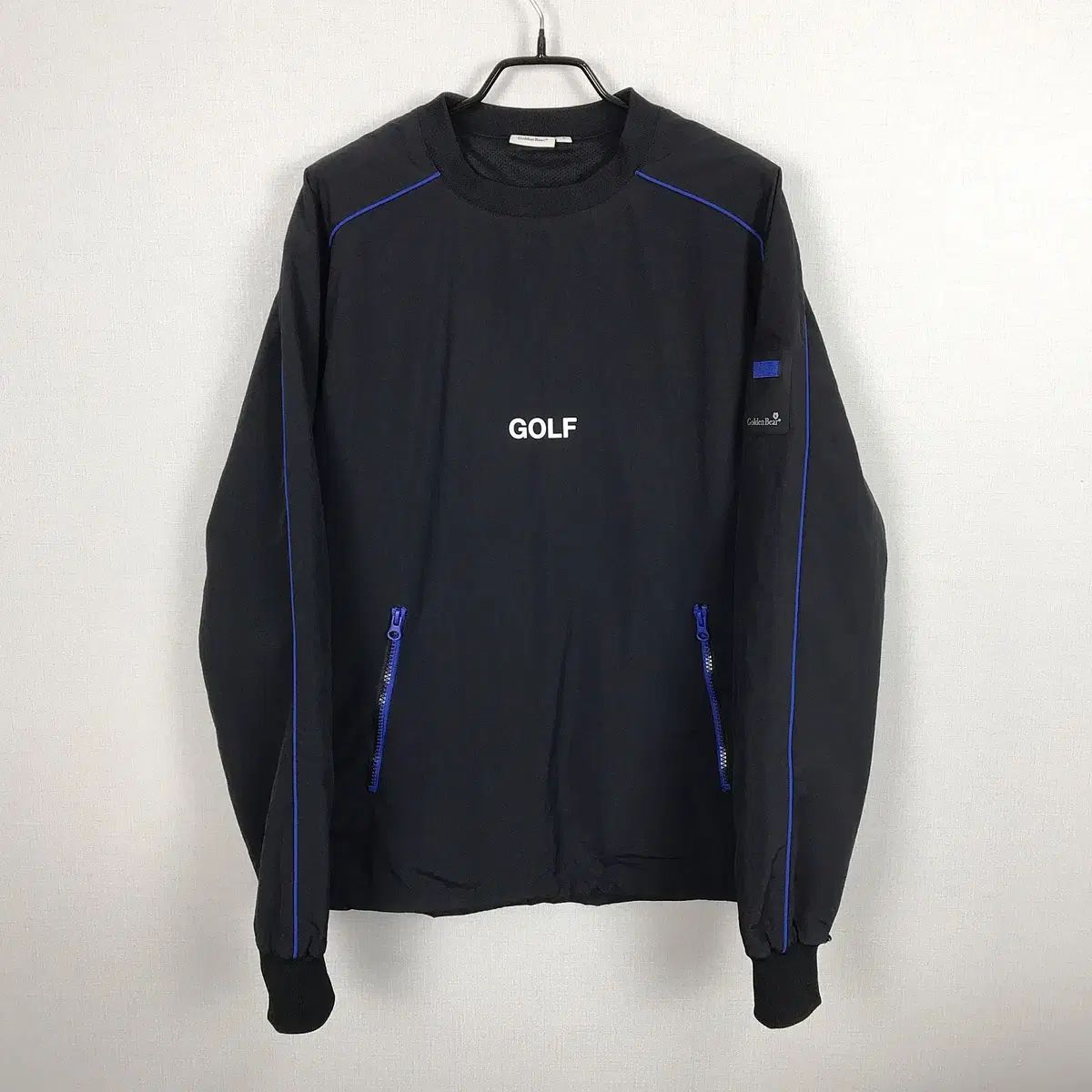 ゴールデンベア ゴルフ パイピング ディテール ウーブン スウェットシャツ メンズ S 95