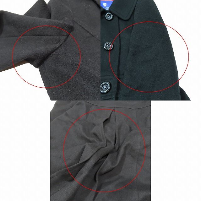 【高級】ブルーレーベルクレストブリッジ ウールコート ロング 茶 レッドチェック ブルーレーベルクレストブリッジ BLUE LABEL CRESTBRIDGE ウール