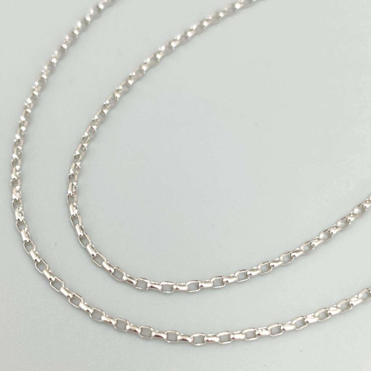 Pt850 プラチナ チェーンネックレス レディース 2.89g 40.5㎝ D379