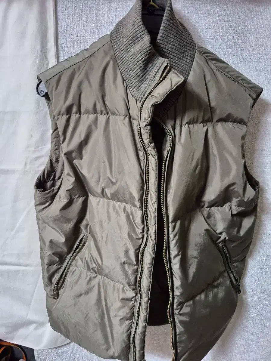 Calvin Klein カルバン クライン ダウン ベスト ブラウン CK ヴィンテージ