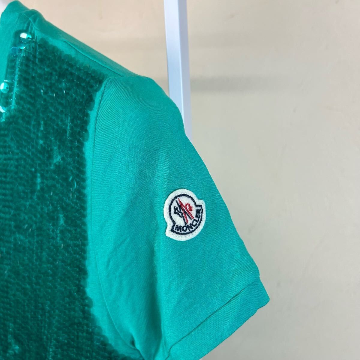 MONCLERモンクレールスパンコール半袖TシャツXS