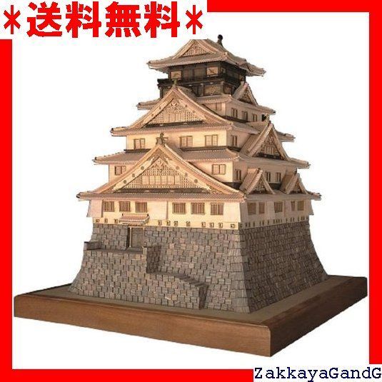 ウッディジョー 1 150 大阪城 木製模型 組立キット 38