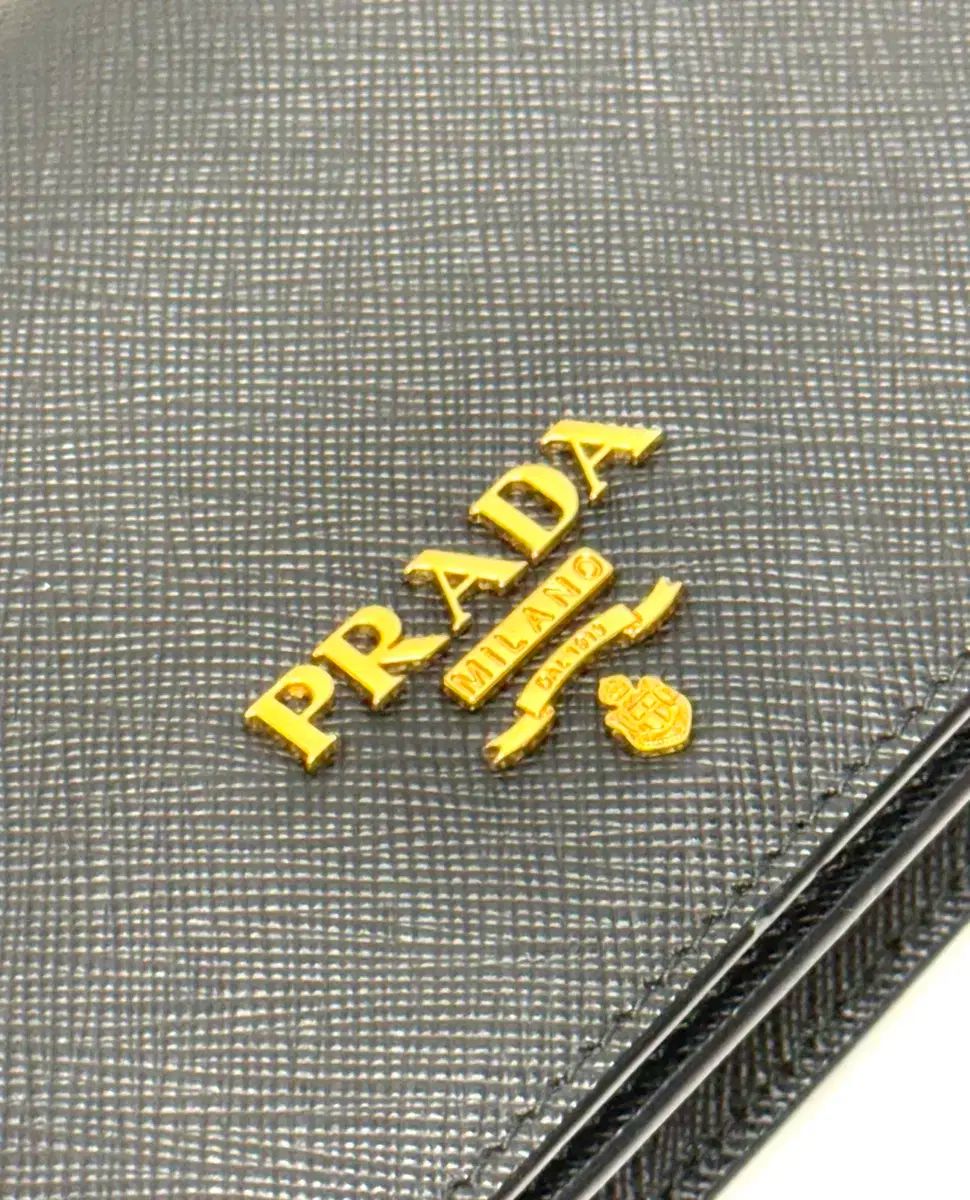  A PRADA プラダ サフィアーノ ミニ チェーン クロスバック メッセンジャーバッグ ショルダーバッグ