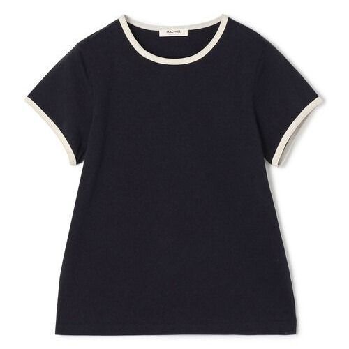 TOMORROWLAND トゥモローランド MACPHEE マカフィー コットンジャージー トリムTシャツ ブラック 黒 Mサイズ 管理番号 635-1