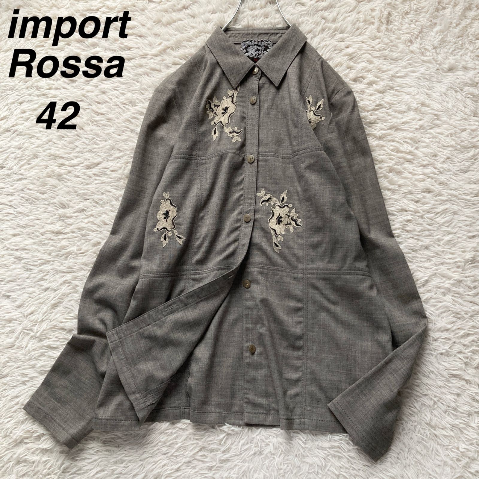インポートロッサ Import ROSSA レース ロングブラウス Rossa】レース