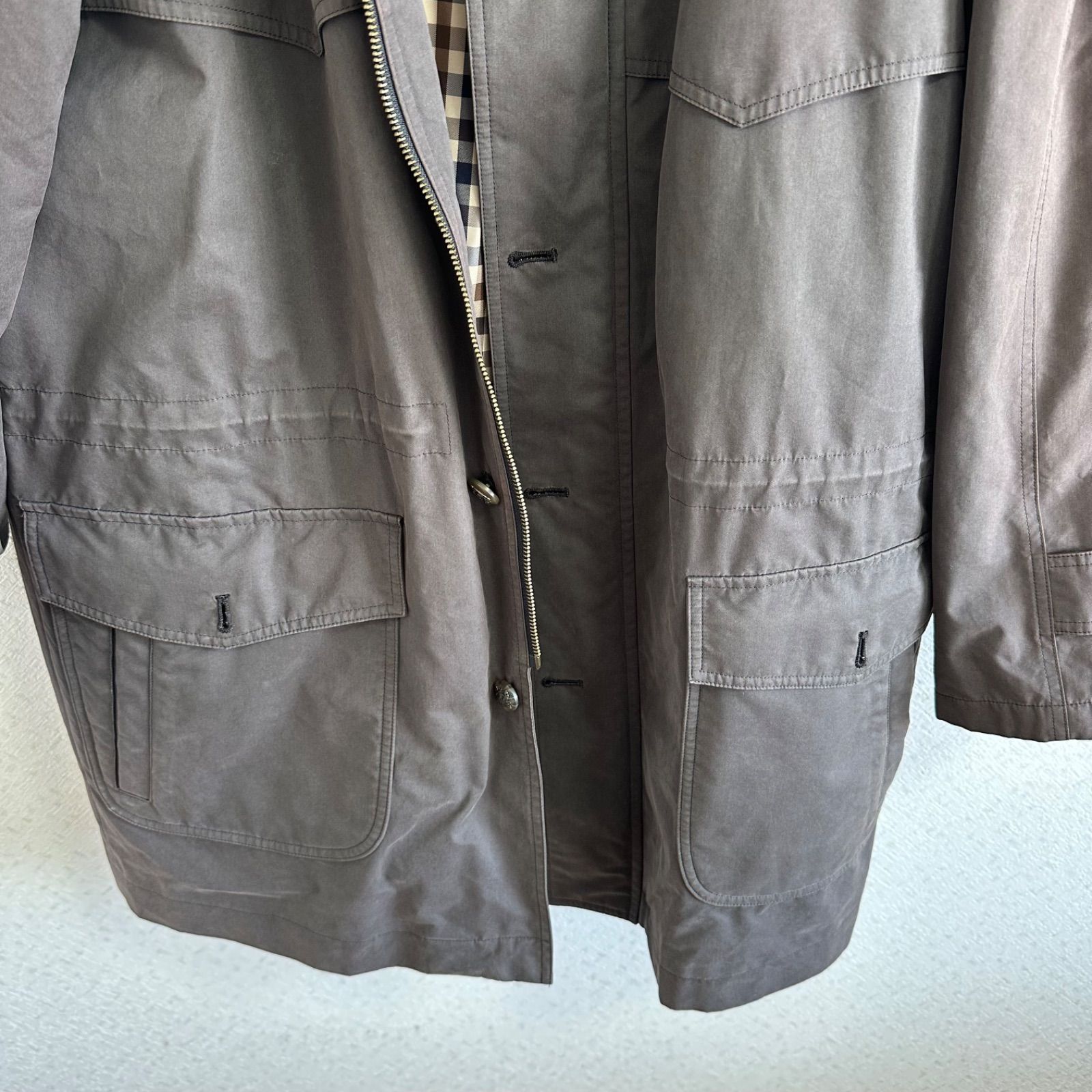 アクアスキュータム　ヴィンテージブルゾン Aquascutum アクアスキュータム ブルゾン チェック柄 綺麗め 古着