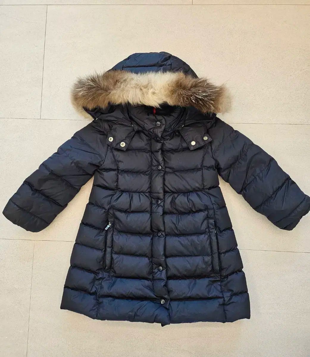 モンクレール キッズ アベル 女の子 ダウン ネイビー 4 Y