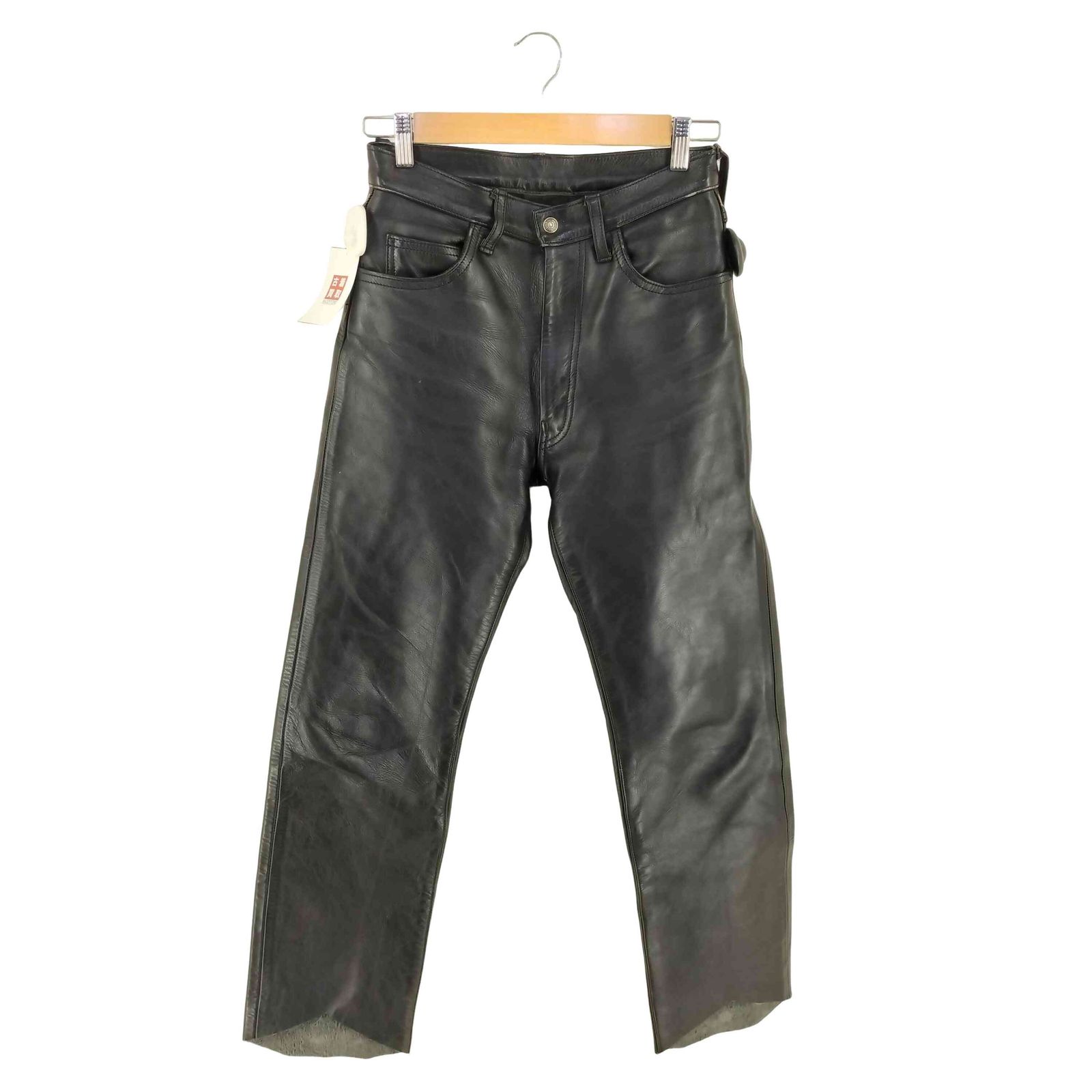 ユーズドフルギ 古着 AERO LEATHER 初期タグ 90S STEERHIDE LEATHERパンツ メンズ US 28-29