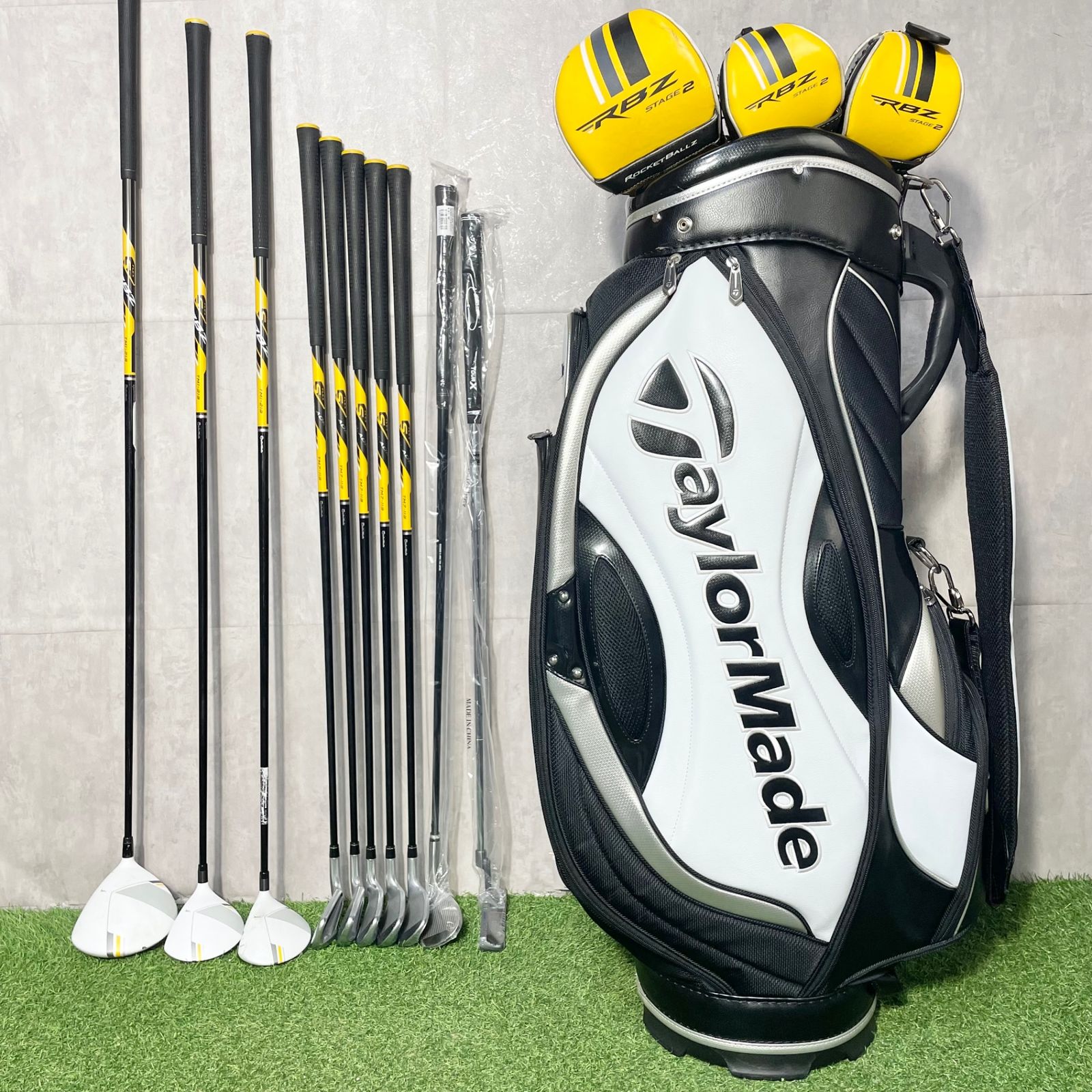 【貴重なレフティ】テーラーメイド RBZ ゴルフクラブセット 豪華14本 R 左 貴重なレフティ】TaylorMade RBZ ゴルフクラブセット 豪華14本 R 左