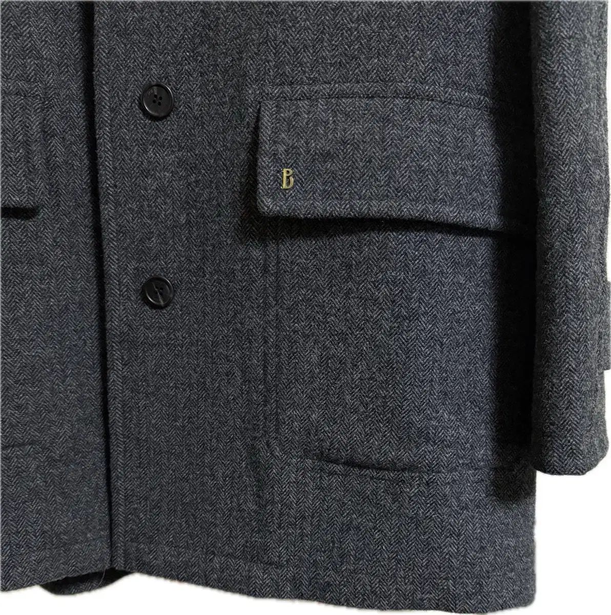 ザ・バーネット チャコール コーデュロイ ヘリンボーン ショートコート