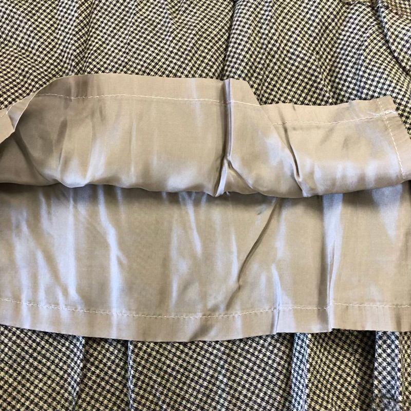 チェック柄 プリーツ