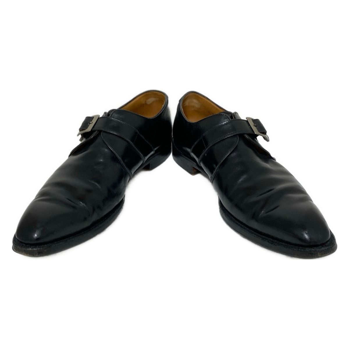 JOHNSTON-MURPHY ジョンストンアンドマーフィー シューズ 81 2 メンズ - 黒 ビジネスシューズ アウトソール張替済 レザー