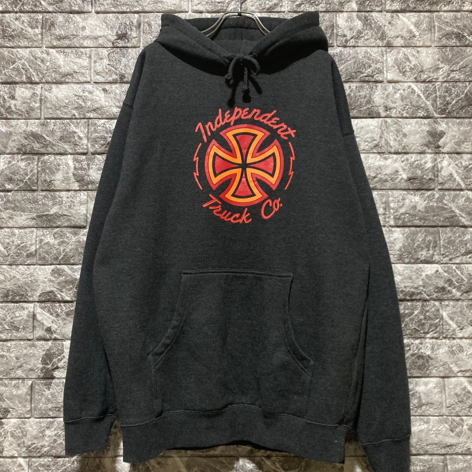 90s INDEPENDENT インディペンデント パーカー アイアンクロス L INDEPENDENT パーカー インディペンデント アイアンクロス スケーター