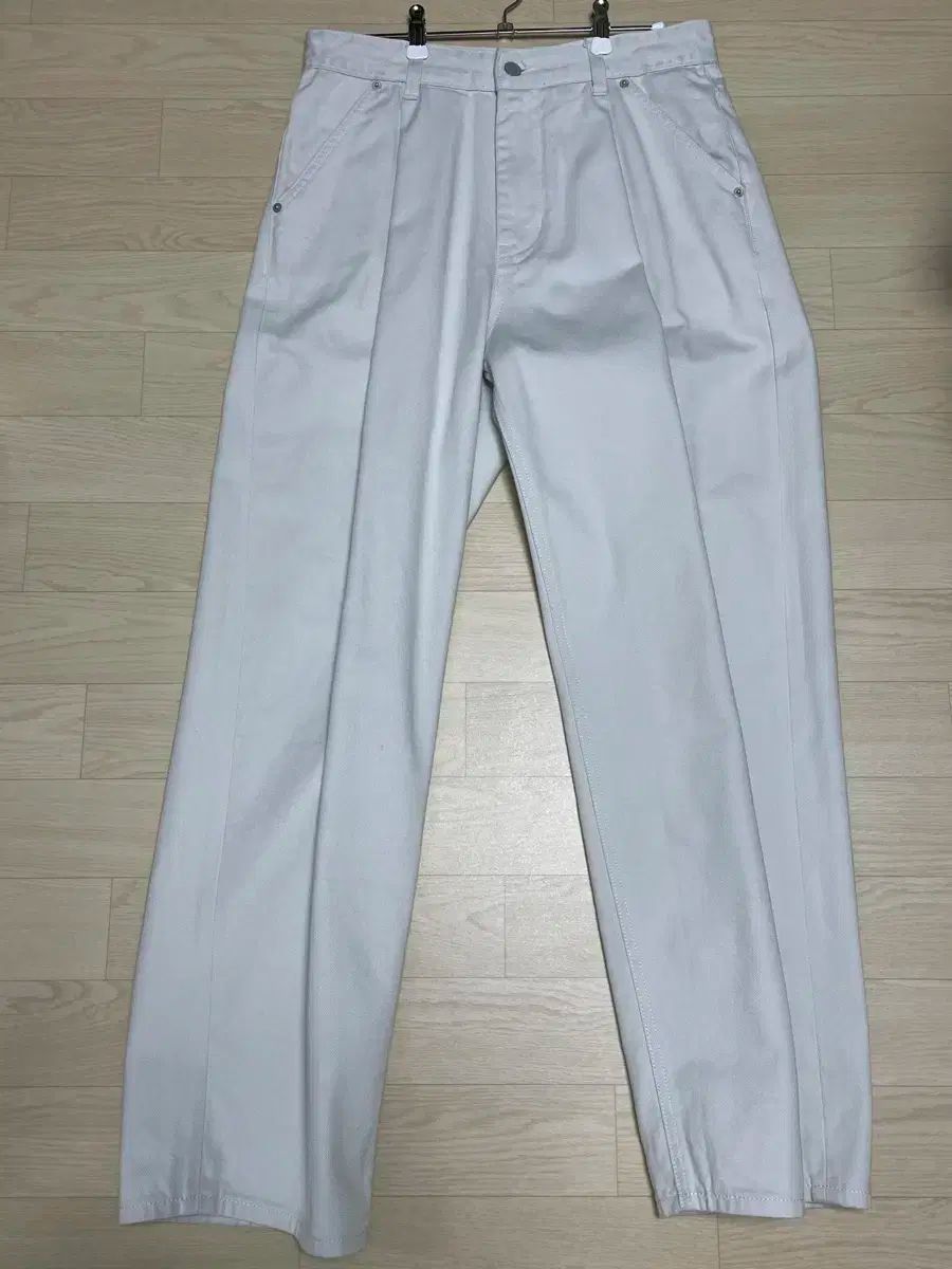 ユース ストラクチャード ワイド デニム ライトグレー sサイズ
