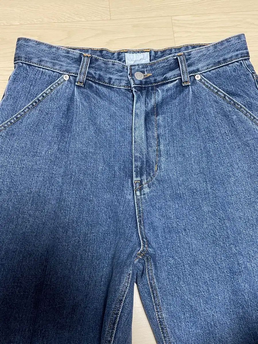 ユース ストラクチャード ワイド デニム sサイズ 中 インディゴ