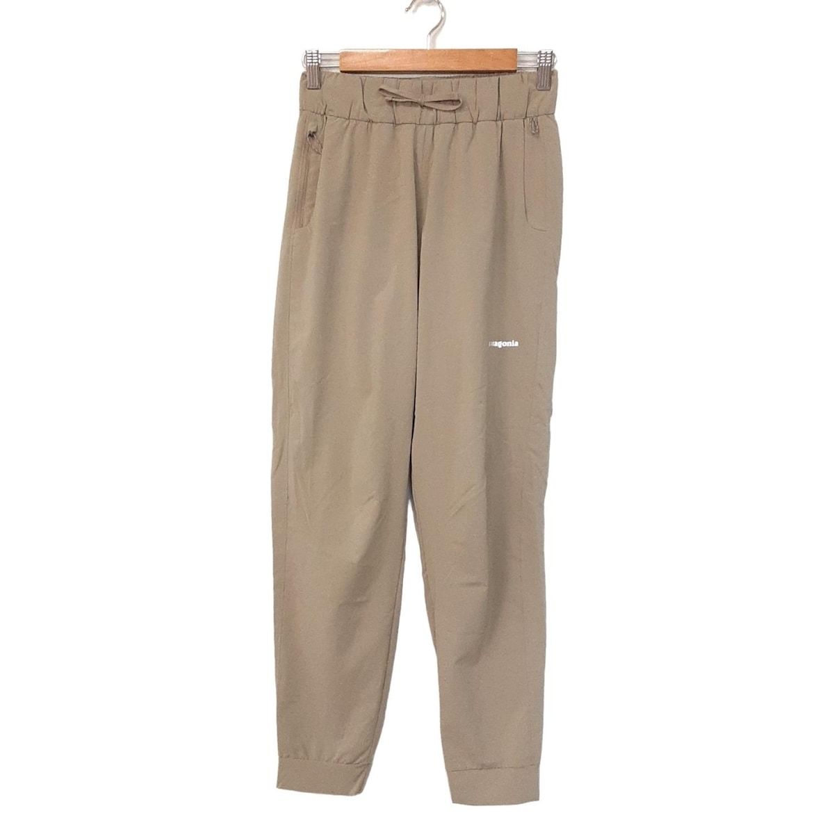 Patagonia パタゴニア パンツ サイズS レディース - カーキ フルレングス ウエストゴム