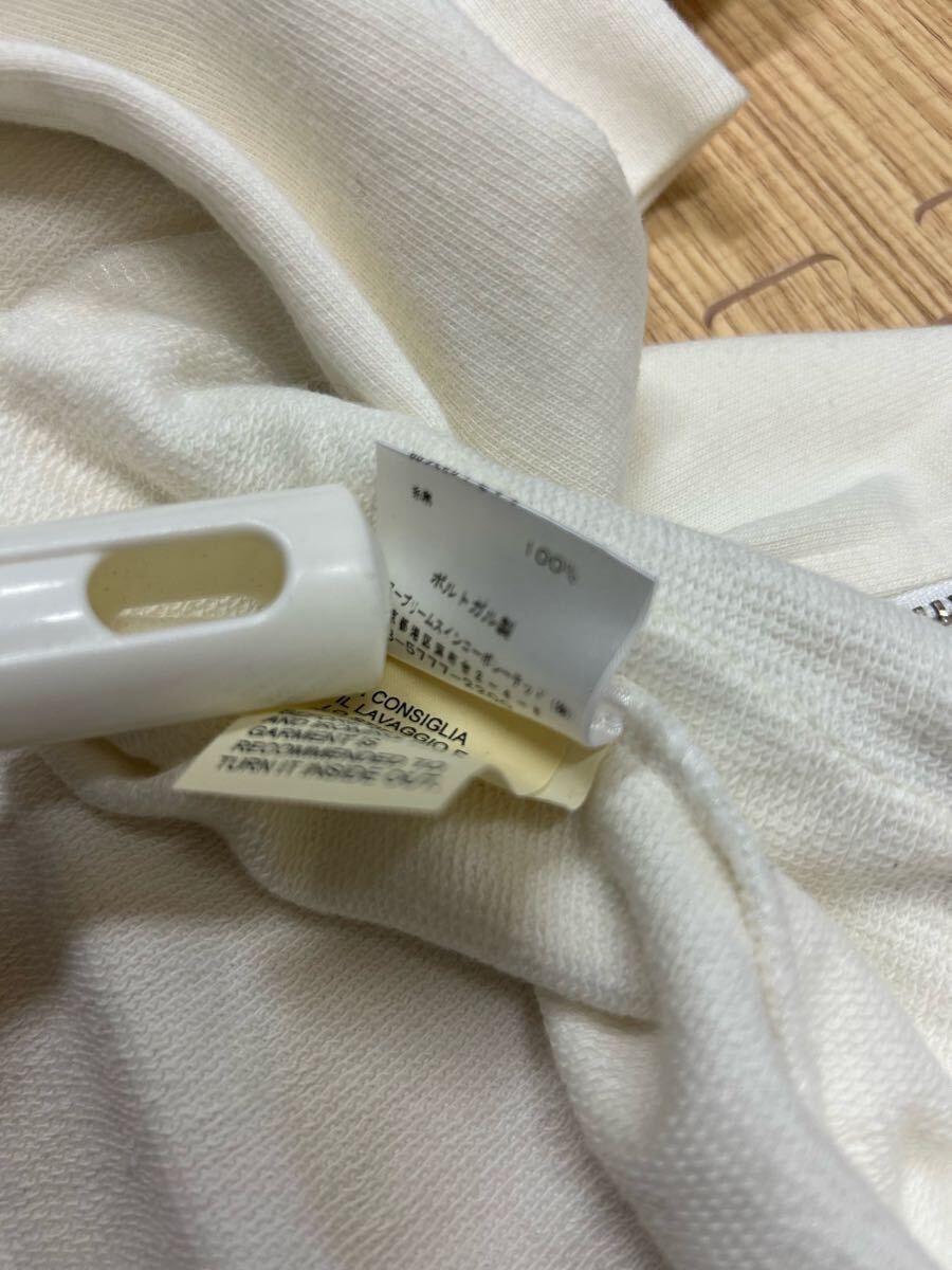 モンクレールスウェットジップトレーナー白S