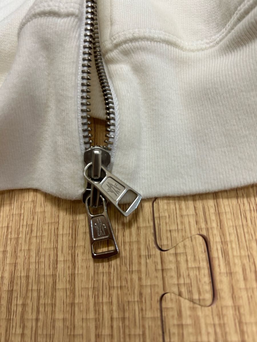 MONCLER モンクレールスウェットジップトレーナー白S