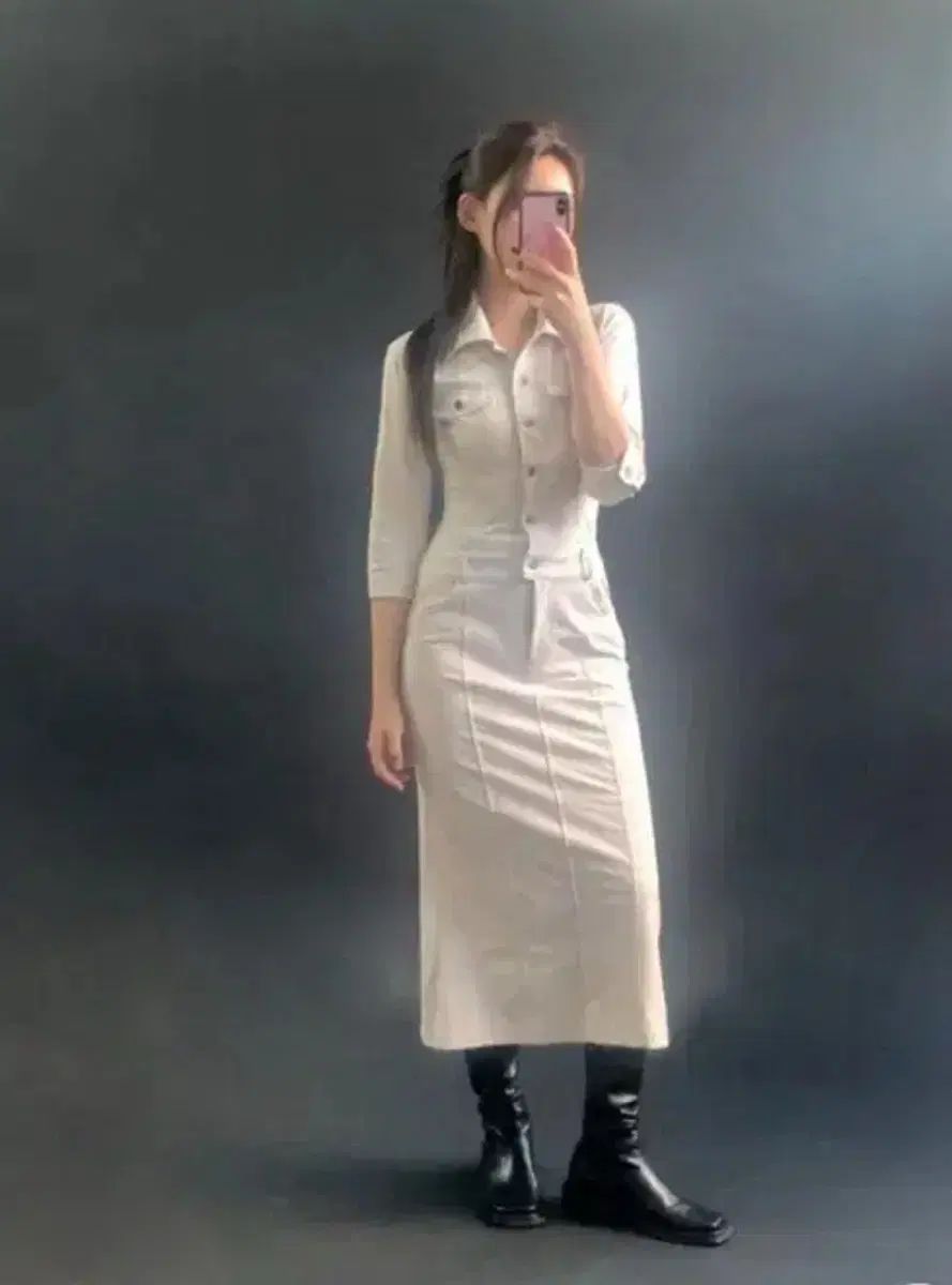 ルルソウル スウェード オールインワン アイボリー s