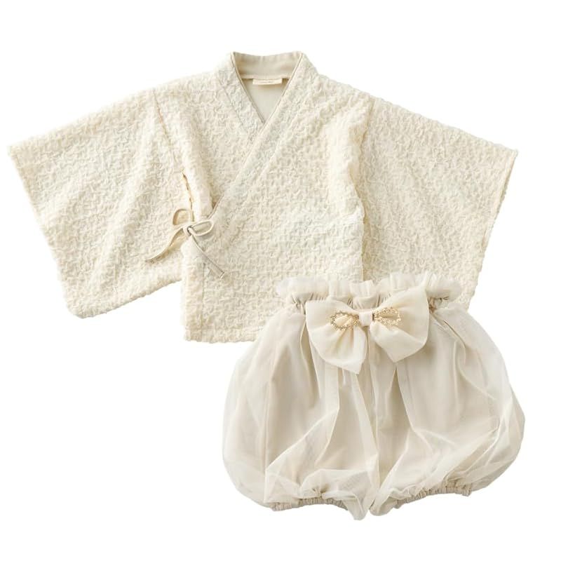 エモカ ベビー セパレート袴 パンツ アイボリー 90cm 1