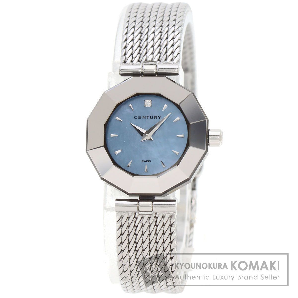 CENTURY センチュリー タイムジェム 1P ダイヤモンド 腕時計 SS SS