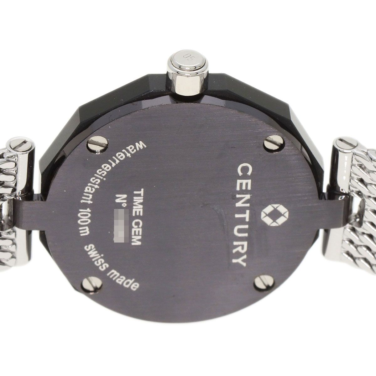 CENTURY センチュリー タイムジェム 1P ダイヤモンド 腕時計 SS SS